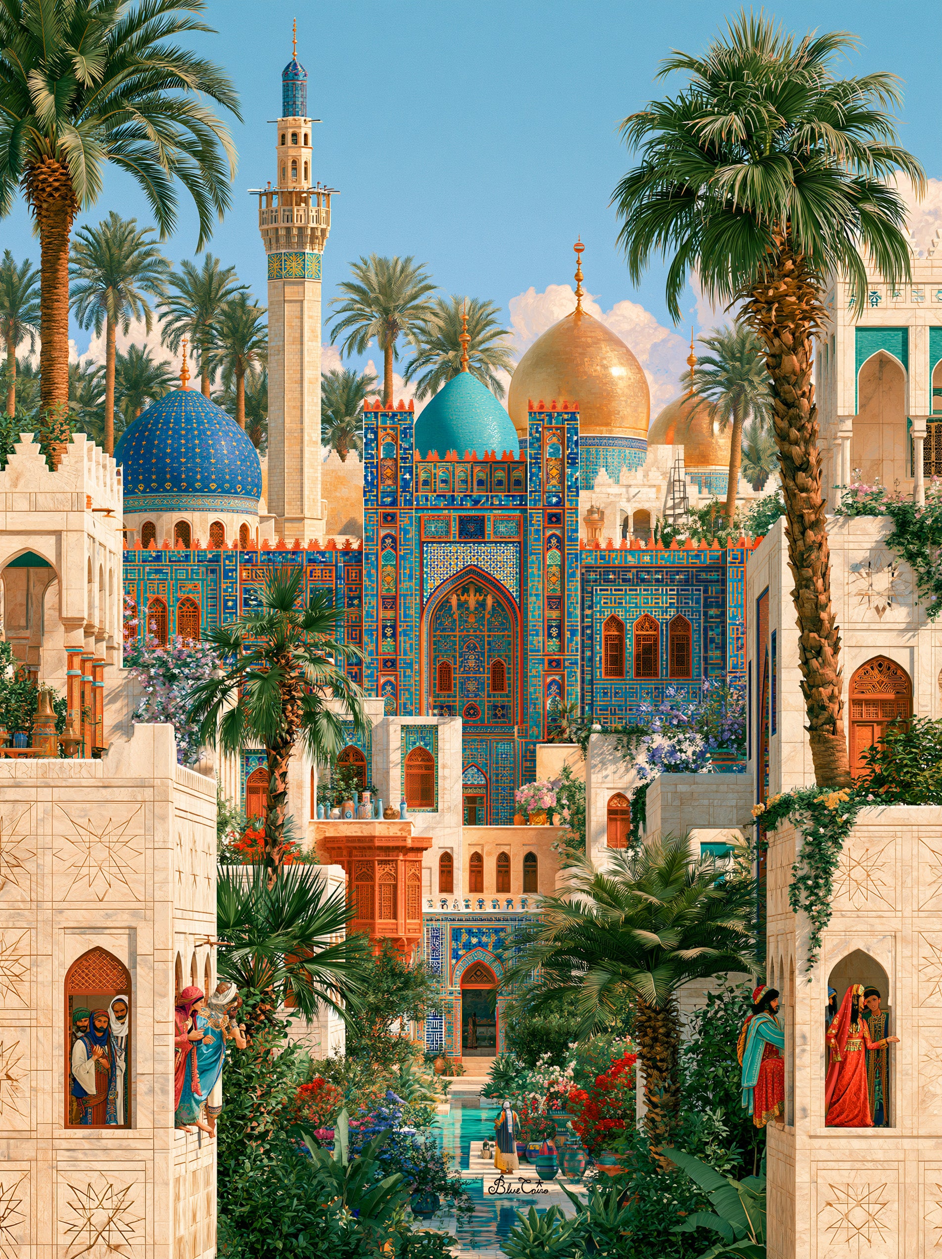 Blue Gems of Baghdad