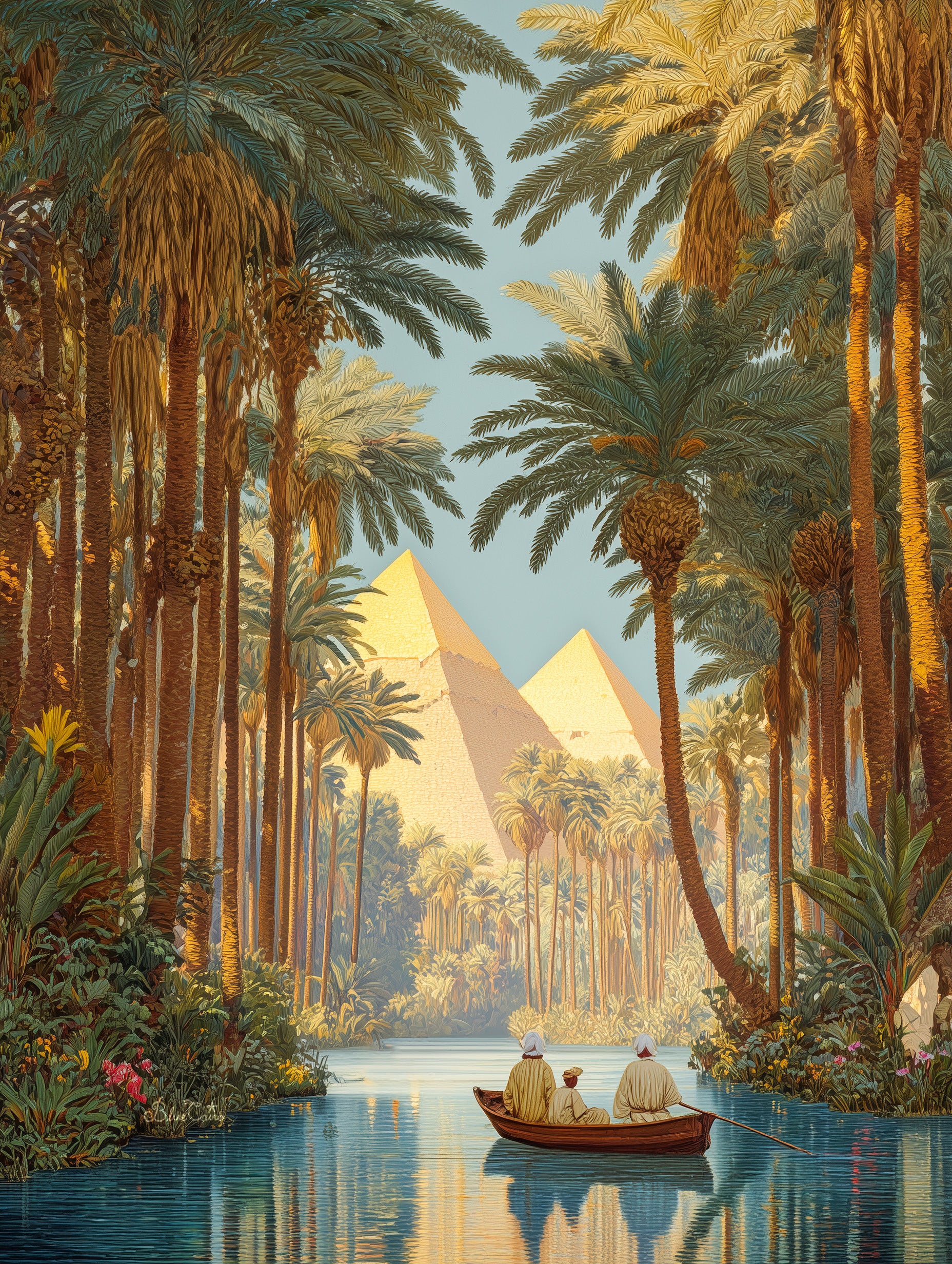 Floating to the Pyramids